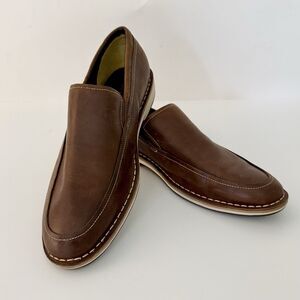 Cole Haan Mens Size 11.5M Classic Dark Brown Leather Slip On Loafer Shoes C10683